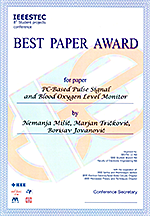 Best Paper Award diploma